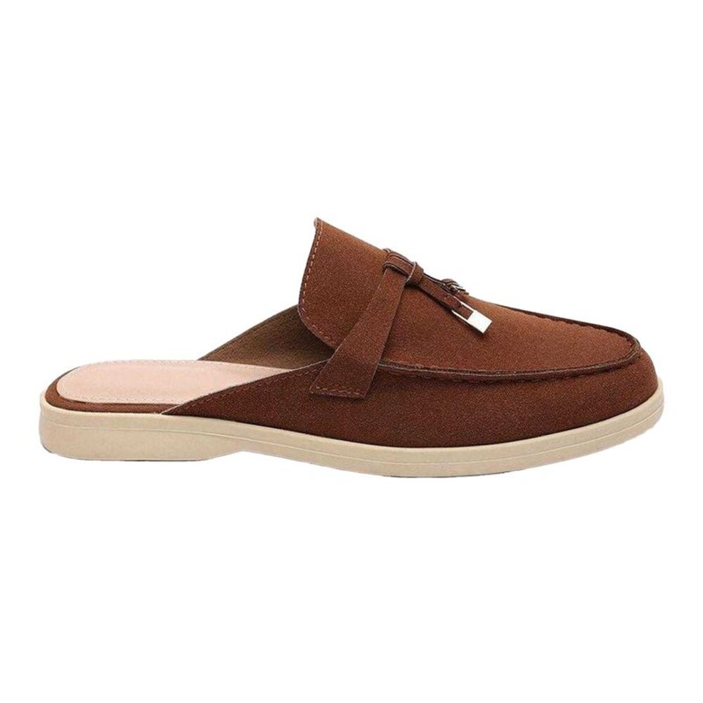 Where�'s That From Womens/Ladies Faux Suede Loafers / Brown